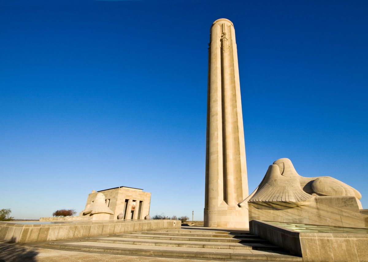 The Liberty Memorial in Kansas City, Missouri. The memorial houses the National World War I Museum.